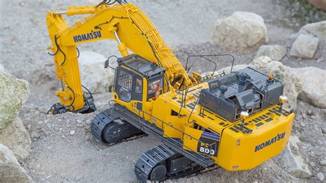 komatsu excavator rc|real working hydraulic rc excavator.